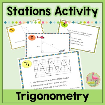 Preview of Intro to Trigonometry Stations Activity (Algebra 2 - Unit 11)