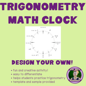 Preview of Trigonometry Math Clock
