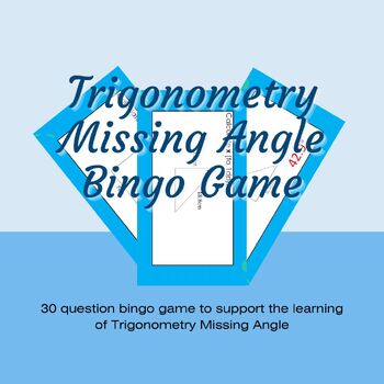Preview of Trigonometry Missing Angle Maths Bingo Game Activity