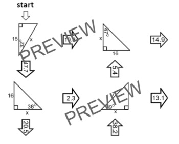 Preview of Trigonometry Mix Maze