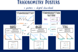Trigonometry Posters Set of 5 | Maths Anchor Chart | Educational