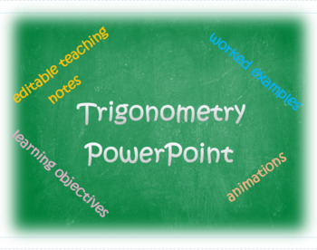 Preview of Trigonometry (Algebra 2 and PreCalculus) PowerPoint Pack