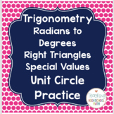 Trigonometry Practice Quick Quizzes - Unit Circle Right Tr