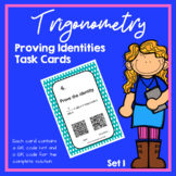 Trigonometry Proving Identities Task Cards (Trig Identitie
