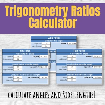 Preview of Trigonometry Ratios Calculator
