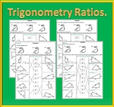 Right Triangle Trigonometry Worksheets: SOH CAH TOA