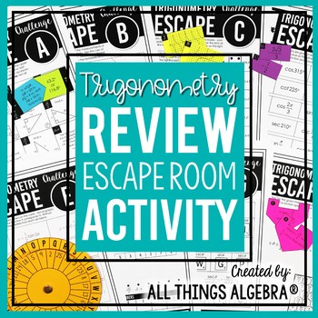 Preview of Trigonometry Review | Escape Room Activity