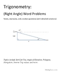 Trigonometry (Right Triangle) Word Problems
