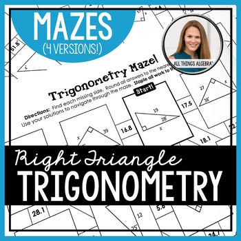 Preview of Right Triangle Trigonometry (SOH CAH TOA) | Mazes