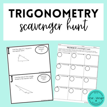 Preview of Trigonometry Scavenger Hunt