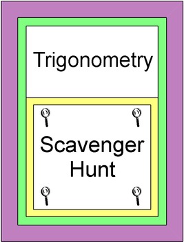 Preview of Trigonometry - Scavenger Hunt/Circuit (20 Problems) with 9 Warm ups/Exits