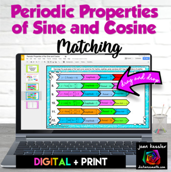 Preview of Sine and Cosine Periodic Properties Digital plus Print Matching