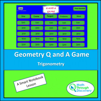 Preview of Geometry - Smartboard Q and A Game- Trigonometry