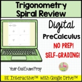 Trigonometry Spiral Review for Google Forms™ Distance Learning