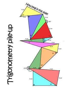 Preview of Trigonometry Stack-Up - Basic Trig Ratios, Sine Law, Cosine Law