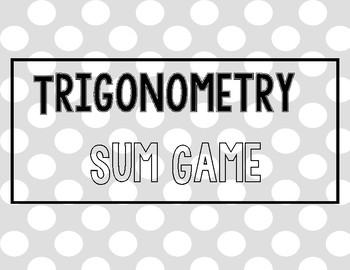 Preview of Trigonometry Sum Game