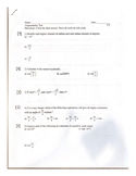 Trigonometry Test Algebra 2