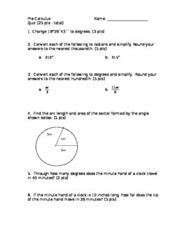 Preview of Trigonometry Tests and quizes