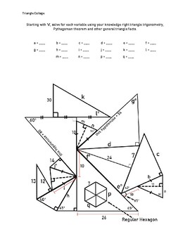 Preview of Right Triangle Trig Collage