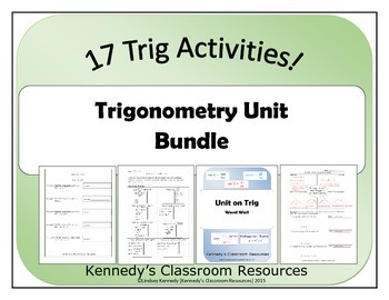 Preview of Trigonometry Unit - Bundle of Resources!