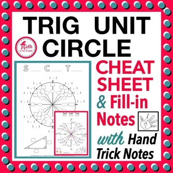 unit circle trig cheat sheet