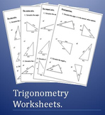 Trigonometry Worksheets - SOH CAH TOA