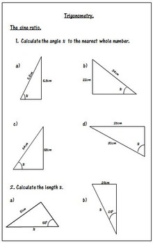 10 Trigonometry Sin Cos Tan Worksheets  Sin cos tan, Trigonometry,  Worksheets