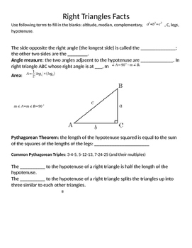 Preview of Trigonometry guided notes