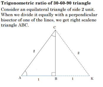 Trigonometry Of 30 60 90 Right Triangle 1 Lesson Plan G Srt C 6 Tpt