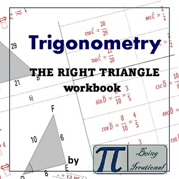 Preview of Trigonometry - the right triangle - workbook