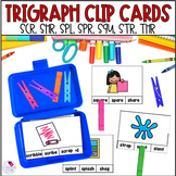 Trigraphs 3 Letter Blends 1st Grade Phonics Clip Cards and