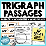 TRIGRAPH PASSAGES - Worksheets + Games + Activities scr sp