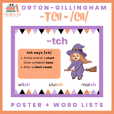 Trigraph -tch Poster and Word Lists
