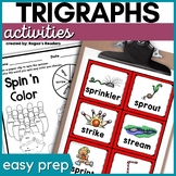 Trigraphs Phonics Activities With 3 Letter Blends Worksheets