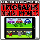 Trigraphs Digital Phonics Activities for Distance Learning
