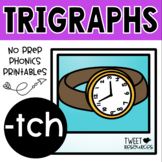 Trigraphs "TCH" Phonics Literacy Printables for Kindergart