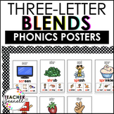 Trigraphs Three-Letter Blends Poster Set - Consonant Clusters