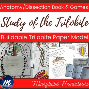 Preview of Dissect a Trilobite Anatomy Virtual Dissection Paper Book Build Arthropods DL