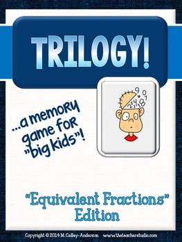 Preview of Equivalent Fractions Game | Trilogy Matching Game