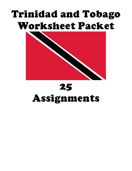 Preview of Trinidad and Tobago Country Worksheet Packet (25 Assignments)