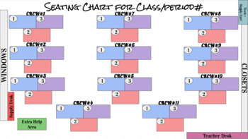 Preview of Trio Seating Chart