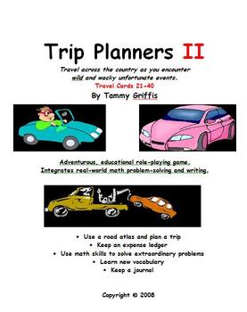 Preview of Trip Planners II - Math Role-Playing Game: Travel Cards 21-40