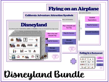 Preview of Trip to Disneyland BUNDLE of Social Stories - for Kids with Autism