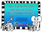 Trip to the Zoo Interactive Writing Power Point (Black and White)