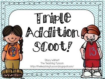 Triple Addition Scoot by Kettlebells and Crayon Boxes | TpT