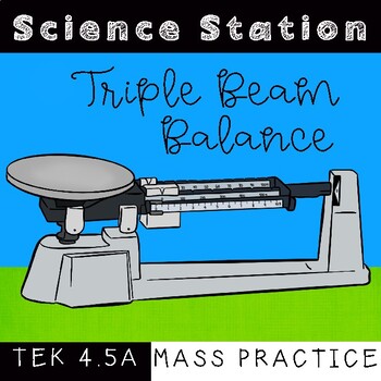 Preview of Triple Beam Practice with Decimals for Science TEK 4.5B and Math TEK