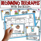 Trigraphs | 3 Letter Blends | Write the Room Phonics Activity