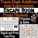Triple Digit Addition and Subtraction Activity: Pirate The