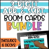 Triple Digit Addition and Subtraction Boom Cards BUNDLE fo