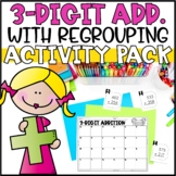 Triple Digit Addition with Regrouping - Task Cards, Word P